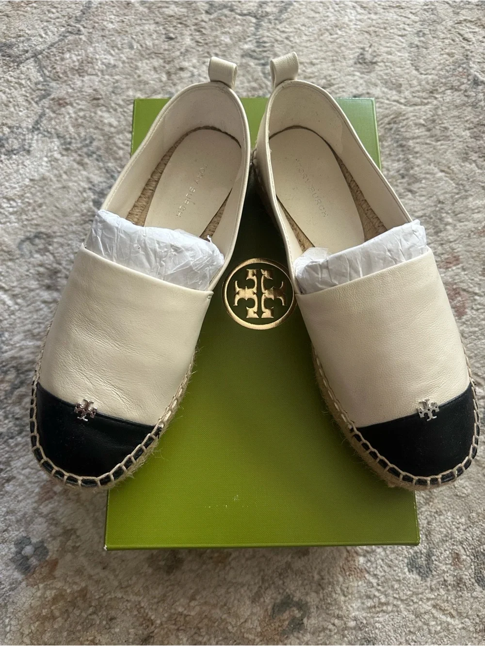 Tory Burch Cap-Toe Platform Espadrille